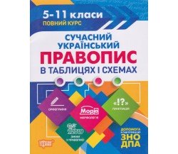 Украинское правописание в таблицах и схемах 5-11 класс (подготовка ДПА (ЗНО) авт. Билык изд. Торсинг